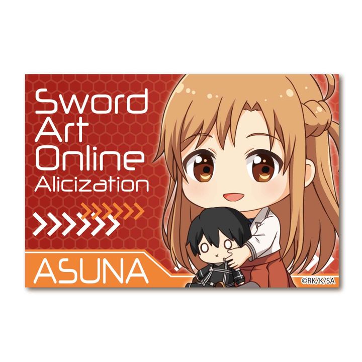 Sword Art Online -Alicization- GyuGyutto Big Square Can Badge Yuki Asuna