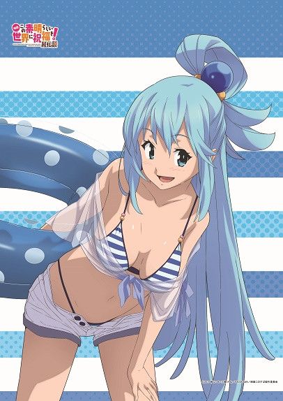 Kono Subarashii Sekai ni Shukufuku wo! Kurenai Densetsu Original Illustration Aqua B2 Tapestry (72x51cm)