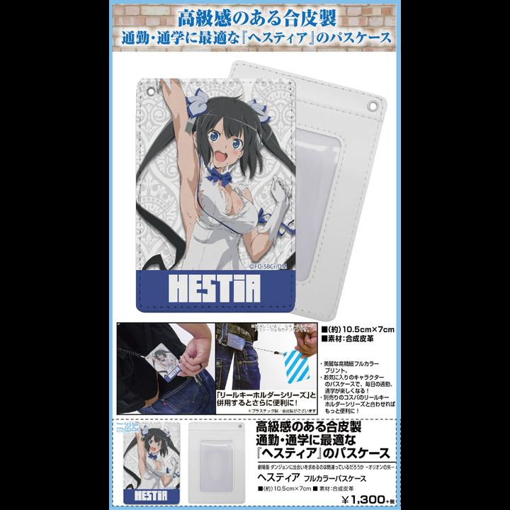 Is It Wrong to Try to Pick Up Girls in a Dungeon?: Arrow of the Orion Hestia Full Color Pass Case