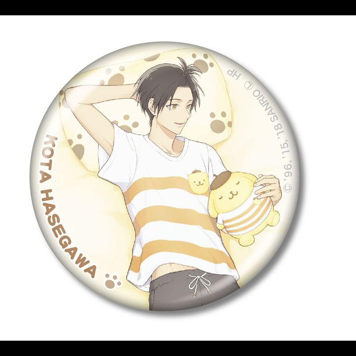 Sanrio Danshi Soine Can Badge Hasegawa Kota