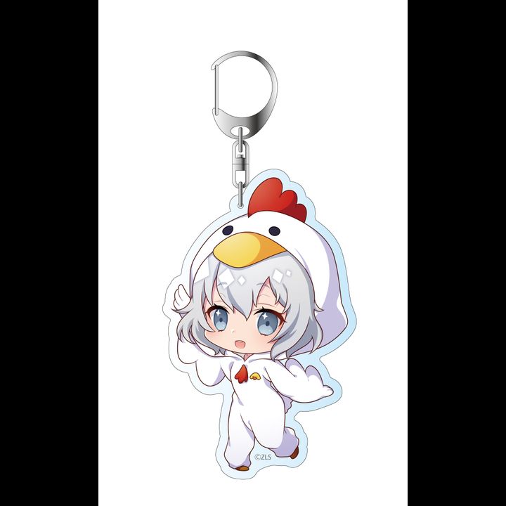 Zombie Land Saga Deka Key Chain Konno Junko Kimi no Kokoro ni Nice Bird Saga Ver.