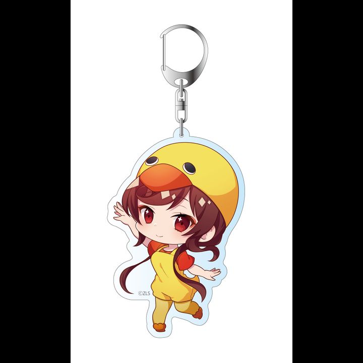 Zombie Land Saga Deka Key Chain Yugiri Kimi no Kokoro ni Nice Bird Saga Ver.
