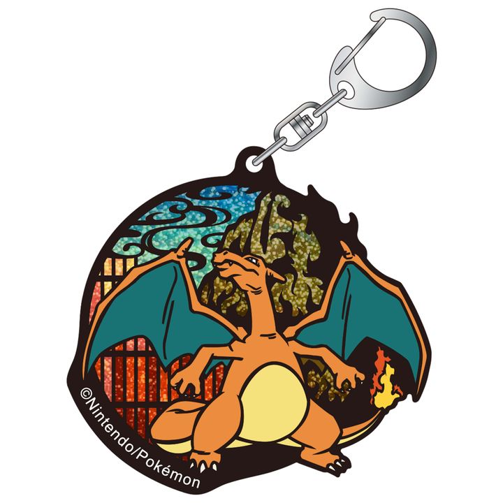 Pokemon Kirie Series Glitter Key Chain Charizard A