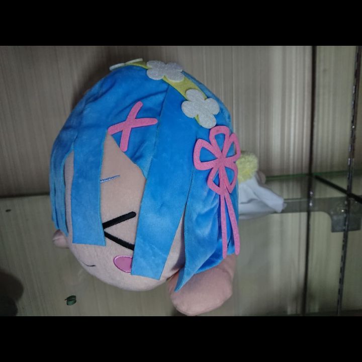 Mega Jumbo Nesoberi Nuigurumi Plush Rem - Oni Tenshi Ver. (40x22cm) 