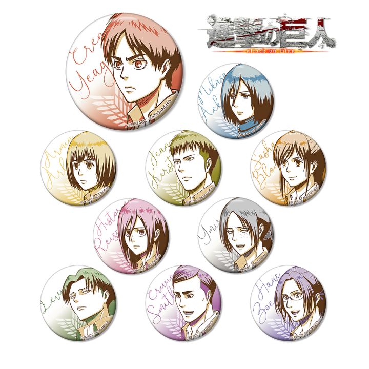 Attack on Titan Trading Can Badge Color Palette Ver. Vol. 3 [SET OF 10]