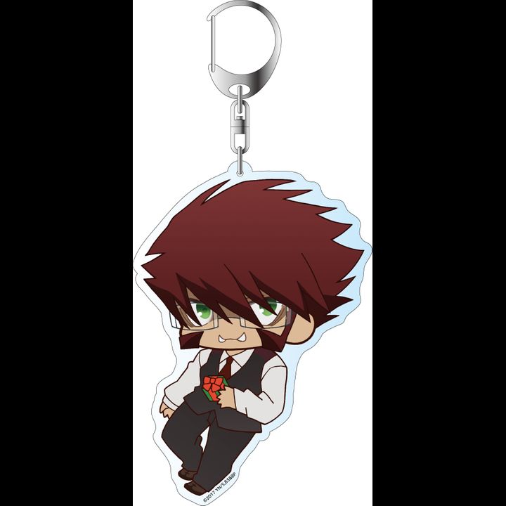 Blood Blockade Battlefront & Beyond Deka Key Chain Klaus Von Reinherz Snow Ver.