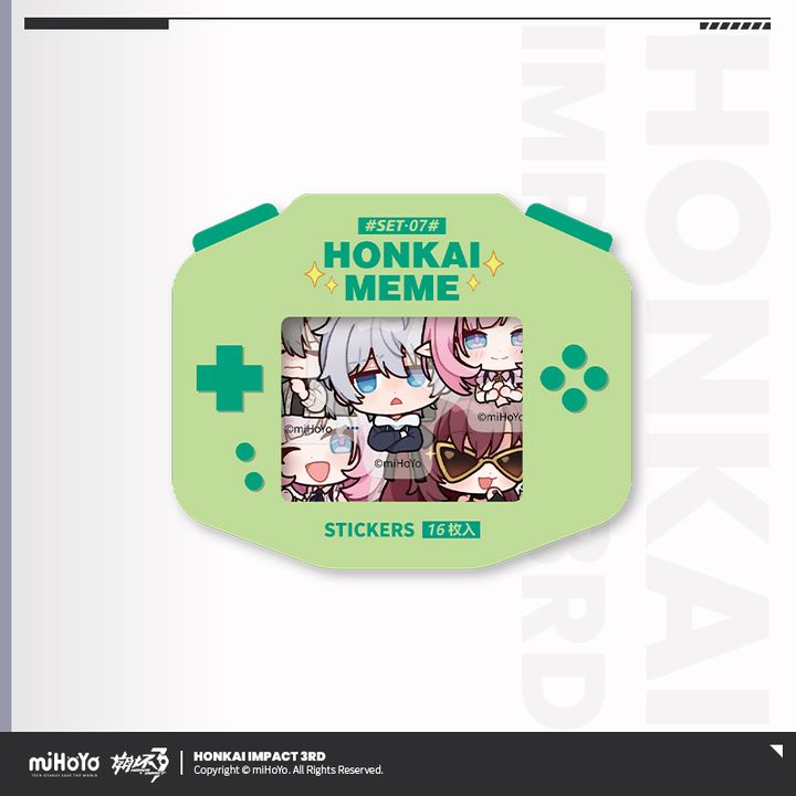 HONKAI MEME Emoticon Pack Sticker Set 07 - Honkai Impact 3rd | Kyou ...