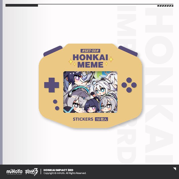 HONKAI MEME Emoticon Pack Sticker Set 08 - Honkai Impact 3rd | Kyou ...