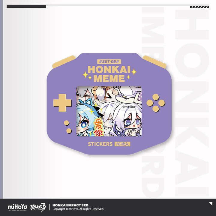 HONKAI MEME Emoticon Pack Sticker Set 09 - Honkai Impact 3rd | Kyou ...