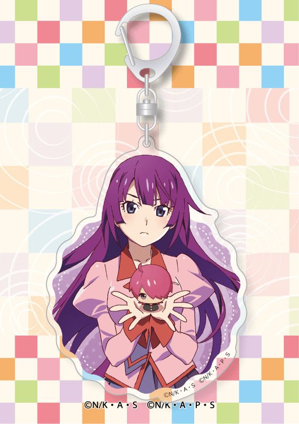 Monogatari Series Pukupuku Acrylic Key Chain Senjogahara Hitagi