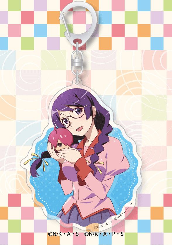 Monogatari Series Pukupuku Acrylic Key Chain Hanekawa Tsubasa
