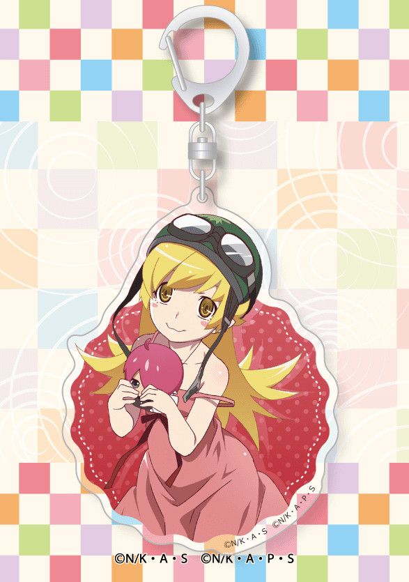 Monogatari Series Pukupuku Acrylic Key Chain Oshino Shinobu