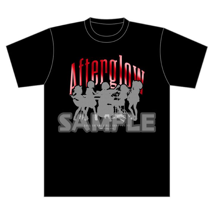 BanG Dream! Girls Band Party! Foil print T-shirt Afterglow (M/L/XL size)