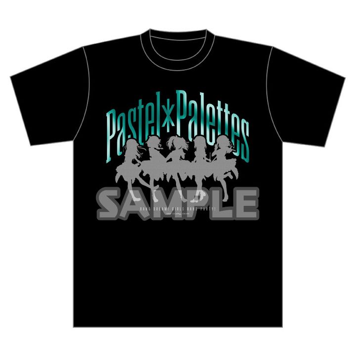 BanG Dream! Girls Band Party! Foil print T-shirt Pastel Palettes (M/L/XL size)