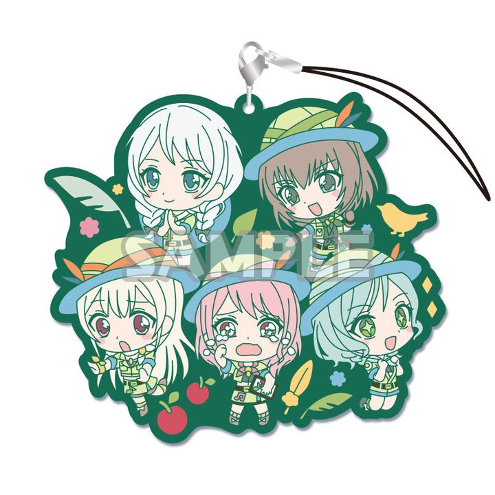 Bandori! Girls band party! Rubber strap RICH + Pastel Palettes (9x10cm)
