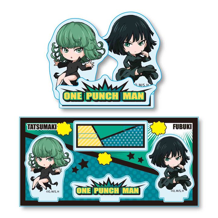 One-Punch Man Pukasshu Acrylic Figure Tornado of Terror & Blizzard of Hell