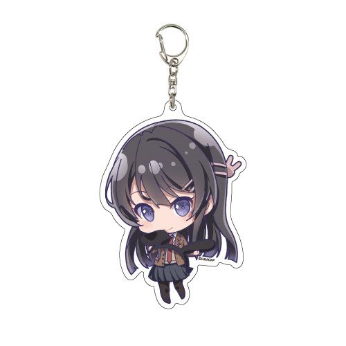 Deka Acrylic Key Chain Seishun Buta Yaro wa Bunny Girl-senpai no Yume wo Minai 01 Sakurajima Mai (Mini Character)