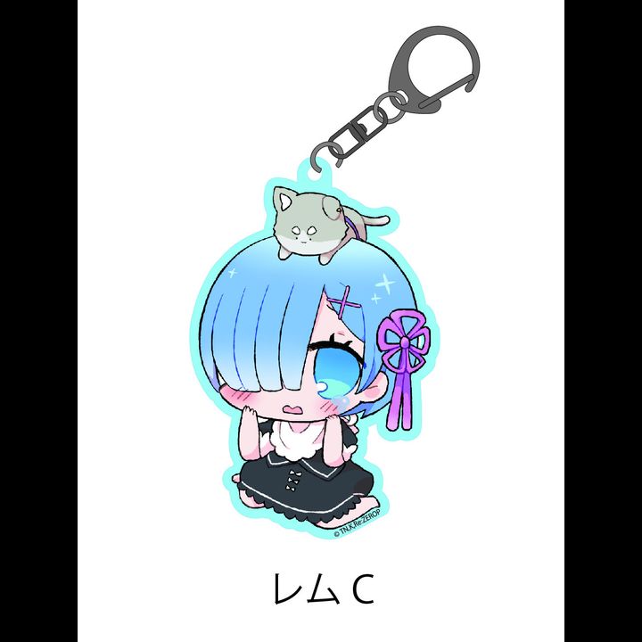 Re:Zero kara Hajimeru Isekai Seikatsu Tixi Kids Acrylic Key Chain Rem C