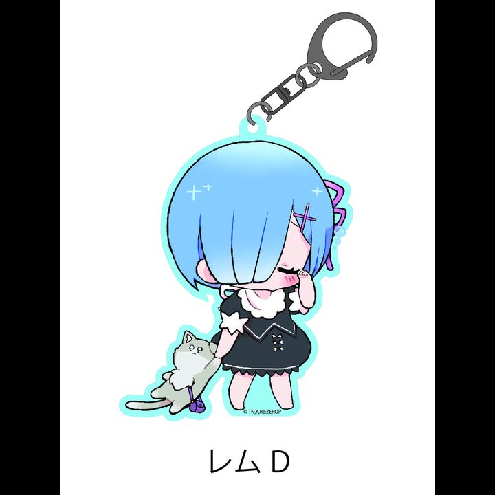 Re:Zero kara Hajimeru Isekai Seikatsu Tixi Kids Acrylic Key Chain Rem D