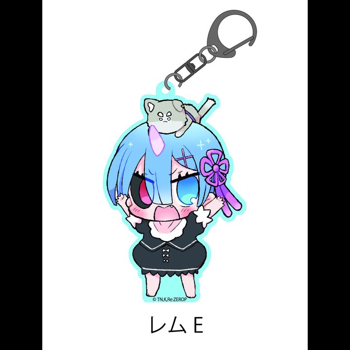 Re:Zero kara Hajimeru Isekai Seikatsu Tixi Kids Acrylic Key Chain Rem E