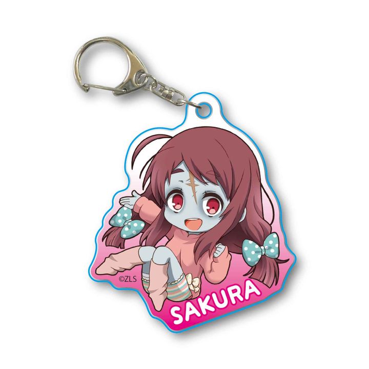 Zombie Land Saga Pukasshu Acrylic Key Chain Minamoto Sakura