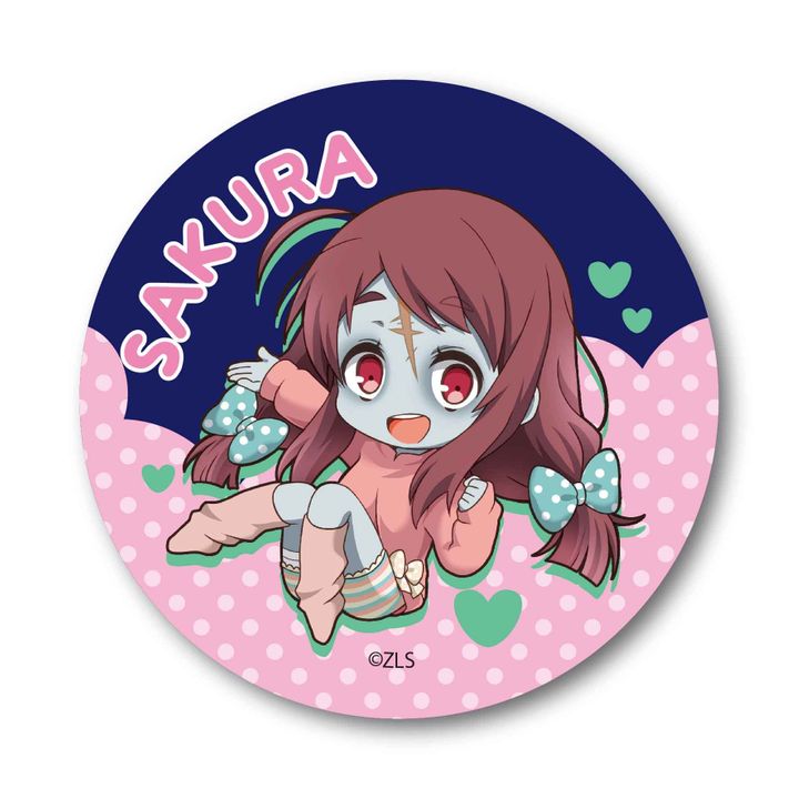 Zombie Land Saga Pukasshu Can Badge Minamoto Sakura