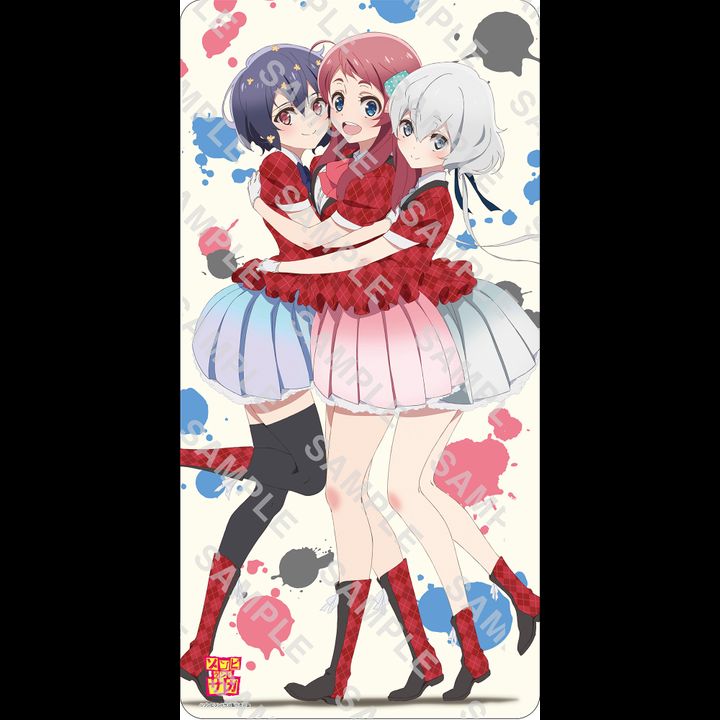 Rubber Play Mat Collection Zombie Land Saga Sakura & Ai & Junko Ver. (60x30cm)