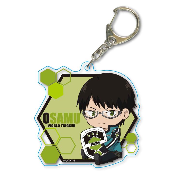 World Trigger GyuGyutto Choi Deka Acrylic Key Chain Mikumo Osamu