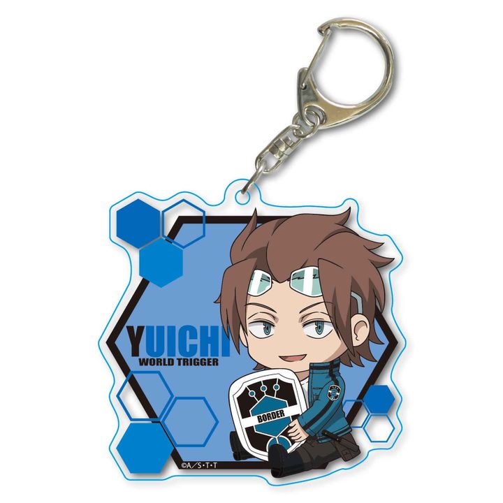 World Trigger GyuGyutto Choi Deka Acrylic Key Chain Jin Yuichi