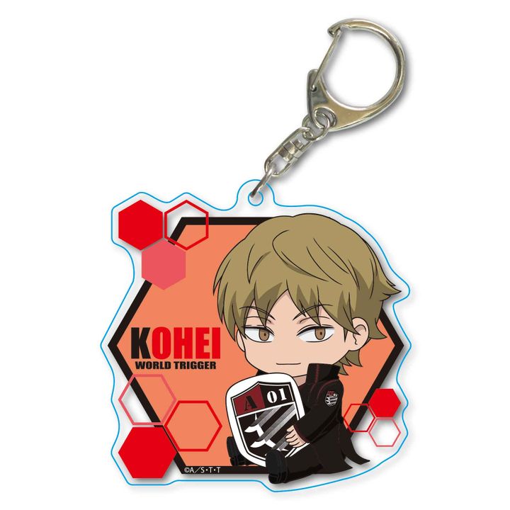 World Trigger GyuGyutto Choi Deka Acrylic Key Chain Izumi Kohei