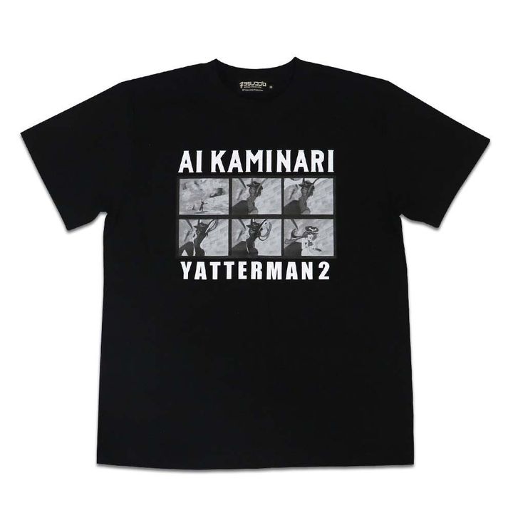 Yatterman Ai-chan Transform T-shirt Black (S/M/L/XL Size)