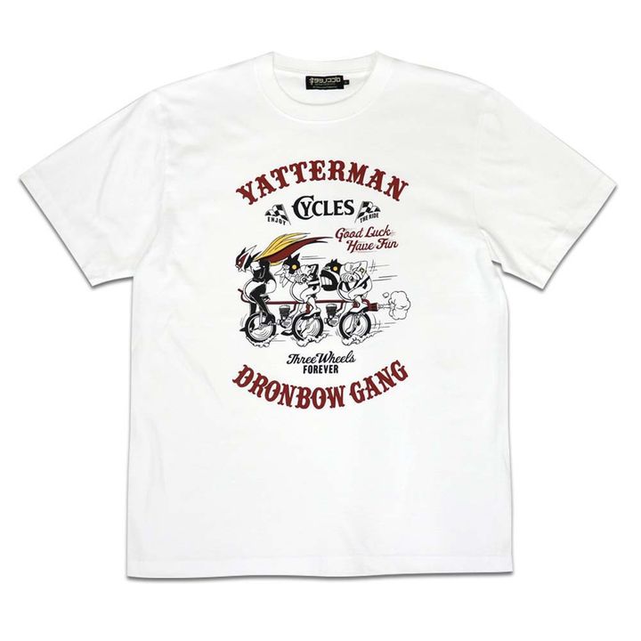 Yatterman Dronbow Tricycle T-shirt White (S/M/L/XL Size)