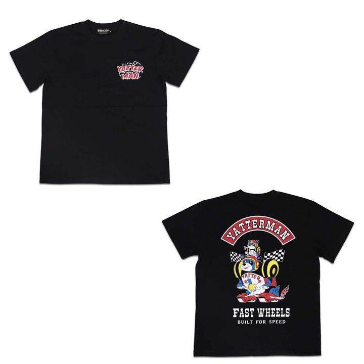 Yatterman Yatter Panda T-shirt Black (S/M/L/XL Size)