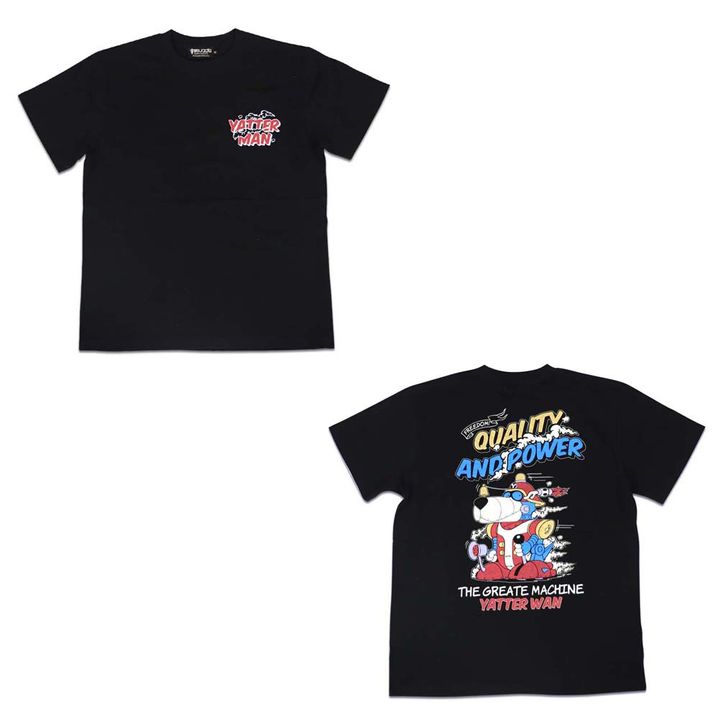 Yatterman Yatter Wan T-shirt Black (S/M/L/XL Size)