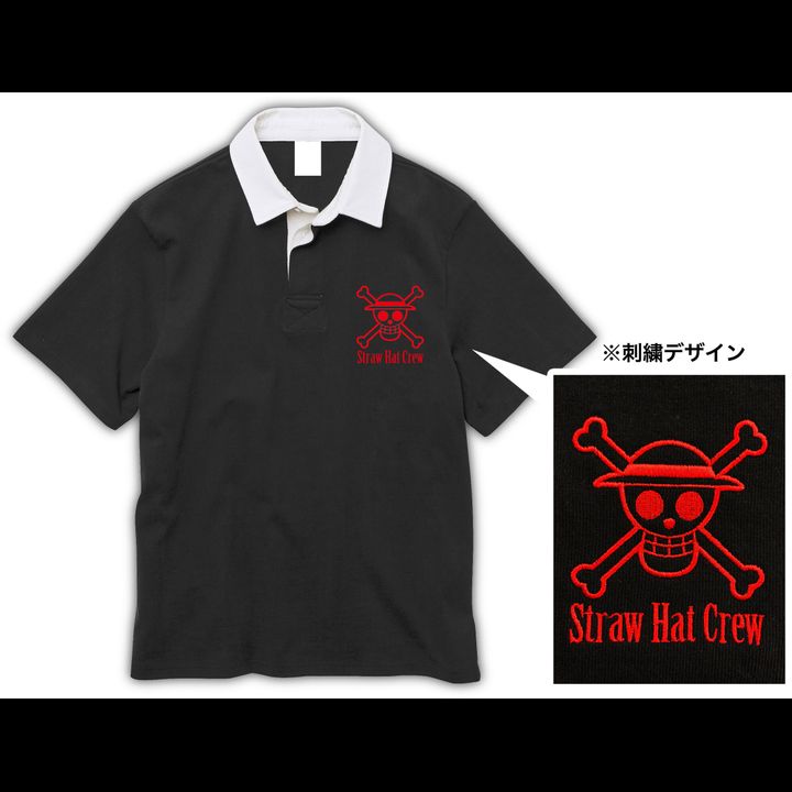 One Piece Rugger Shirt Straw Hat Crew (L Size)