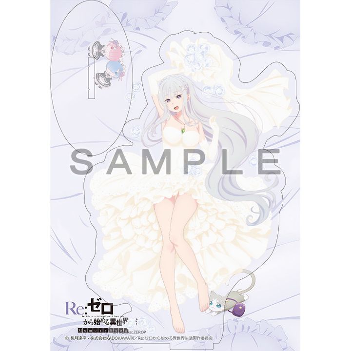 Re:Zero kara Hajimeru Isekai Seikatsu Acrylic Stand Emilia Wedding