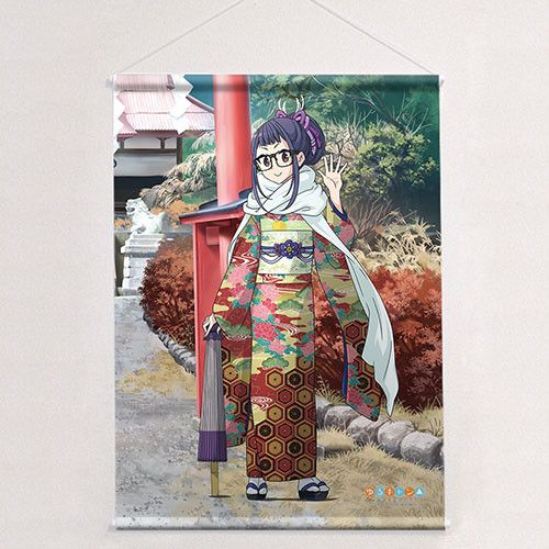 Yurucamp Original Illustration B2 Tapestry Ogaki Chiaki Kimono (72x51cm)