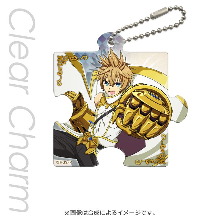 Operation Han-Gyaku-Sei Million Arthur Puzzle Piece Type Clear Charm Iron Fist Arthur