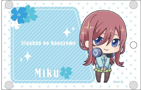 The Quintessential Quintuplets H bit Series Acrylic IC Card Case Nakano Miku