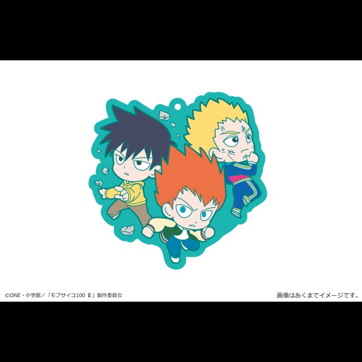 Mob Psycho 100 II Deka Rubber Strap Vol. 2 03 Sho & Ritsu & Teru