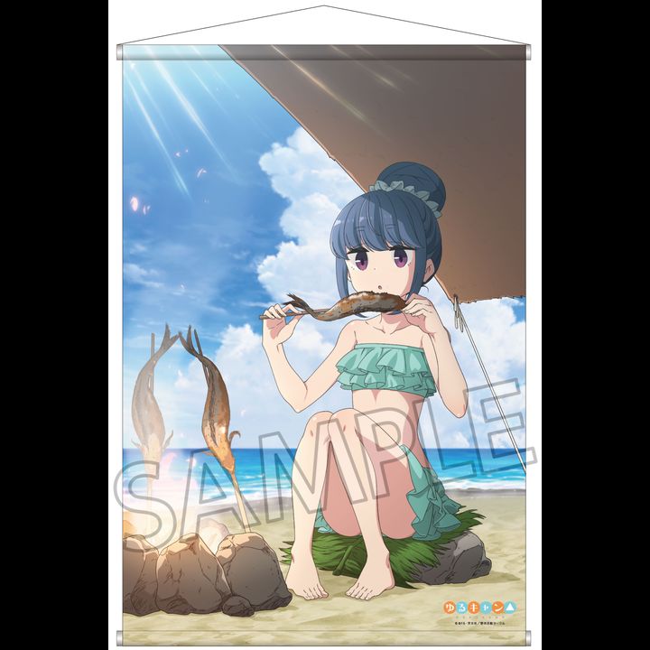 Yurucamp Outdoor Activity Tapestry Shima Rin (72x51cm)