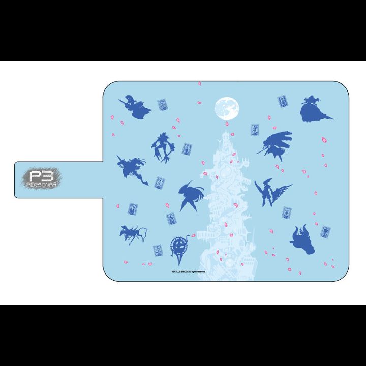 Book Type Multi Case Persona 3 02 Persona Silhouette Light Blue (Graff Art Design)