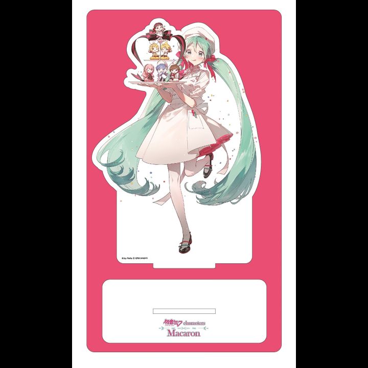 Hatsune Miku Characters Macaron Release Memorial Goods Acrylic Stand Figure Medium Size