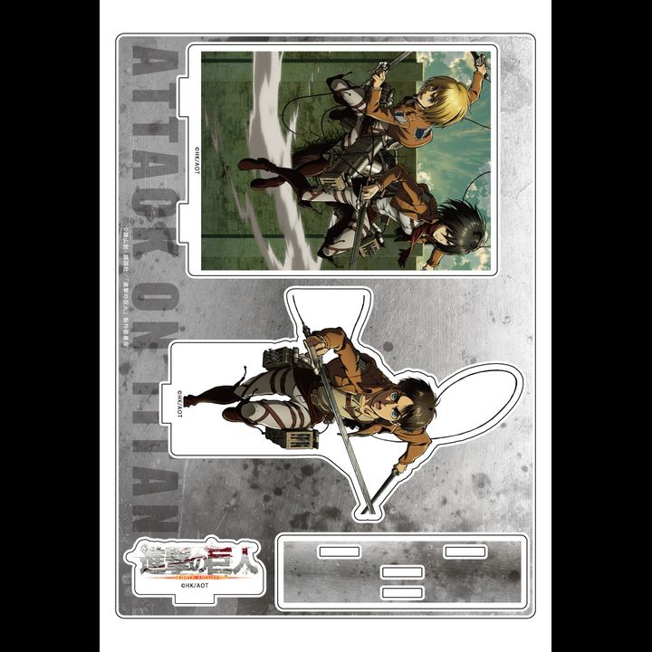Attack on Titan Acrylic Diorama Eren, Mikasa, Armin