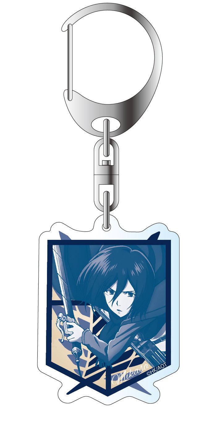 Attack on Titan Acrylic Key Chain Select Color Ver. Mikasa