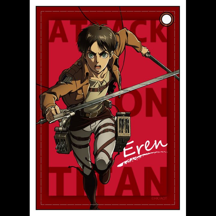 Attack on Titan Leather Pass Case Eren