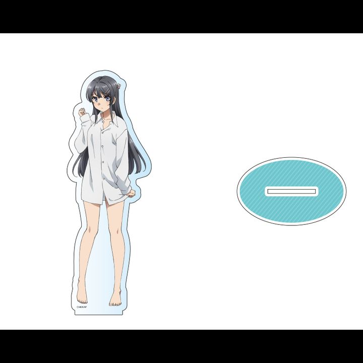 Seishun Buta Yaro wa Bunny Girl-senpai no Yume wo Minai Deka Acrylic Stand Sakurajima Mai His Shirt Ver.