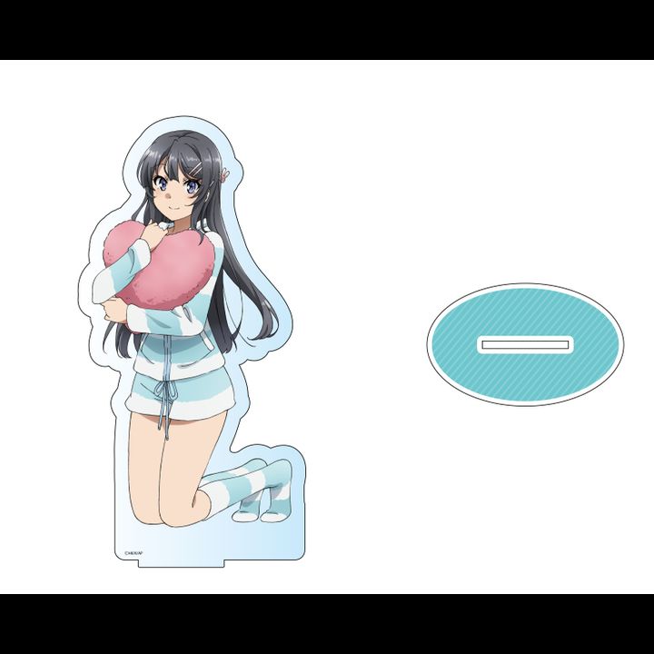 Seishun Buta Yaro wa Bunny Girl-senpai no Yume wo Minai Deka Acrylic Stand Sakurajima Mai Pajamas Ver.