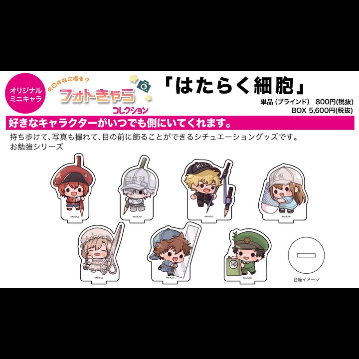 Photo Chara Collection Cells at Work! 01 Study Ver. [SET OF 7]