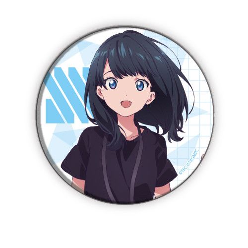 Can Badge SSSS.Gridman 03 Takarada Rikka (Official Original Illustration)